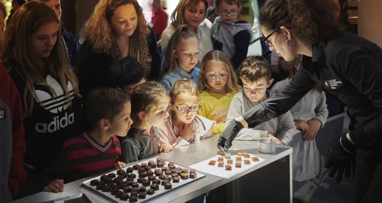 Démonstration Atelier musée du chocolat valrhona