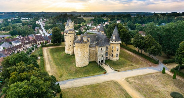 Vue aérienne Château de Bonneval