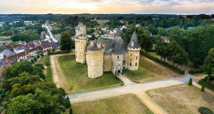 Vue aérienne Château de Bonneval