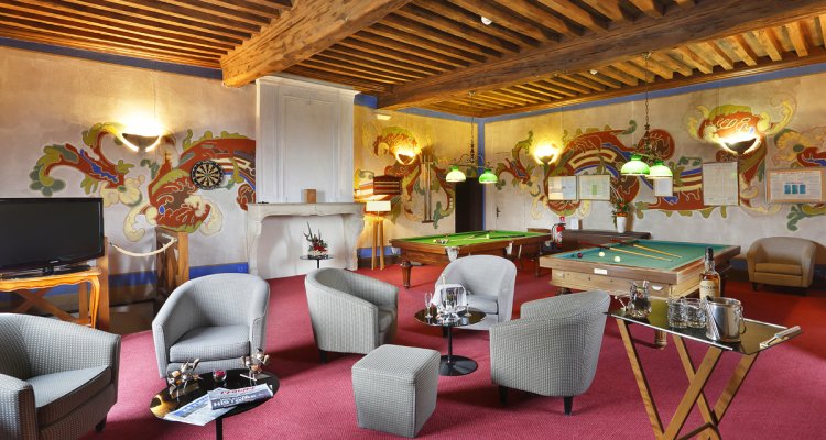 Salle billard Château de Pizay
