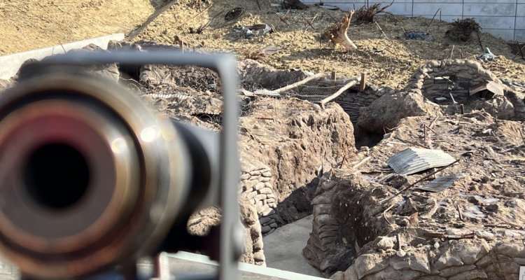 Tranchée vue du haut