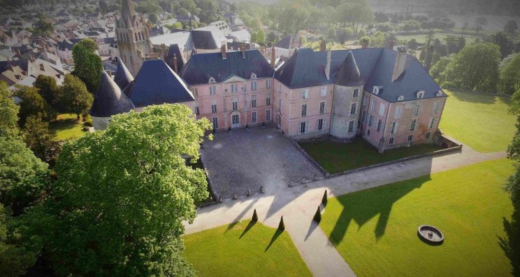 Chateau-parc de Meung - vue aérienne