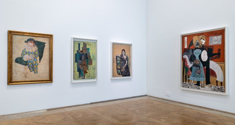 Salle de la collection permanente avec l'œuvre "Paul en Arlequin"