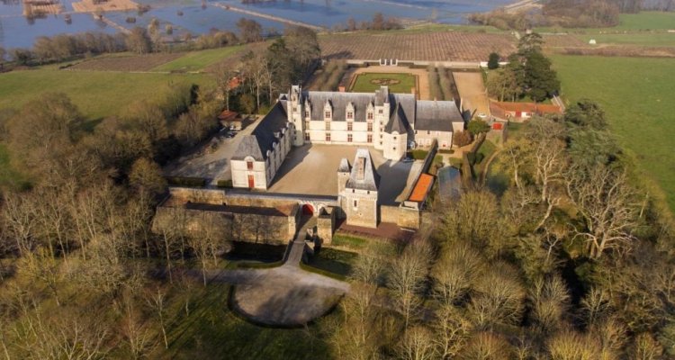 Château de Goulaine vue du ciel