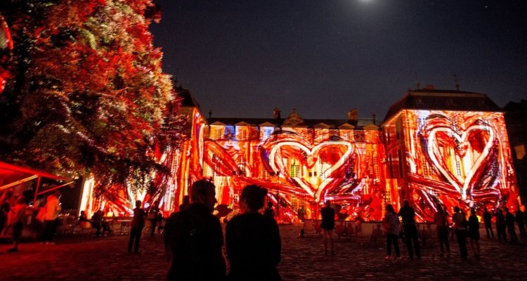 Domaine départemental de Chamarande projection illuminations