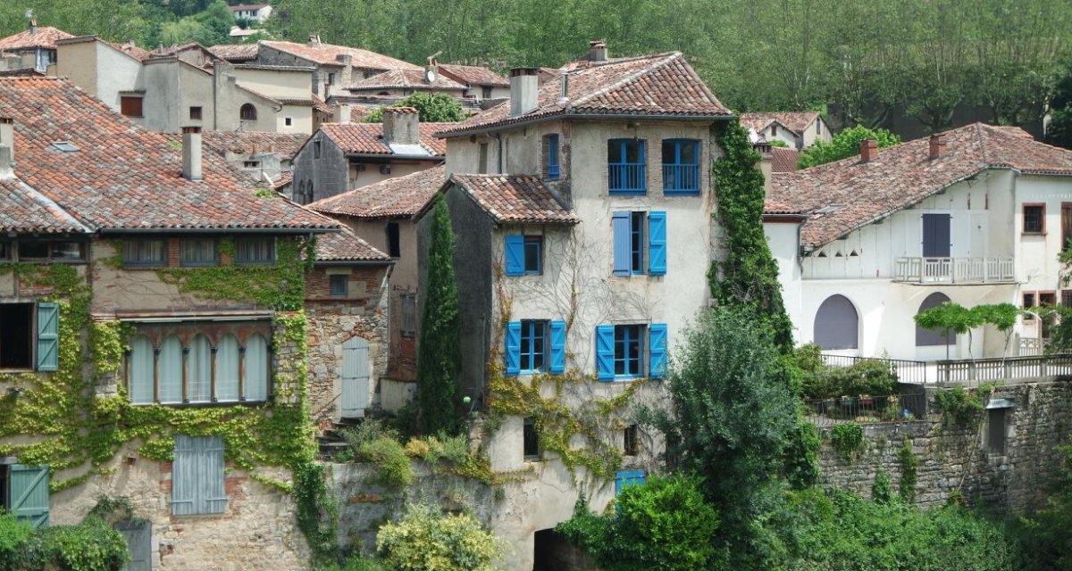 Saint-Antonin maison bleu