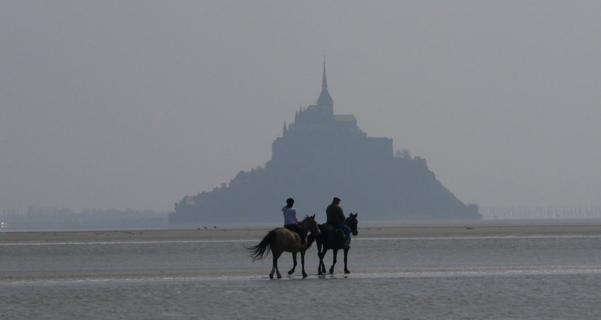 Balade à cheval mont saint michel