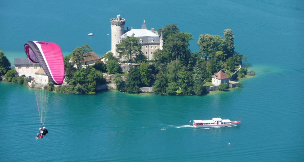 parapente tracté bateau savoie haute-savoie