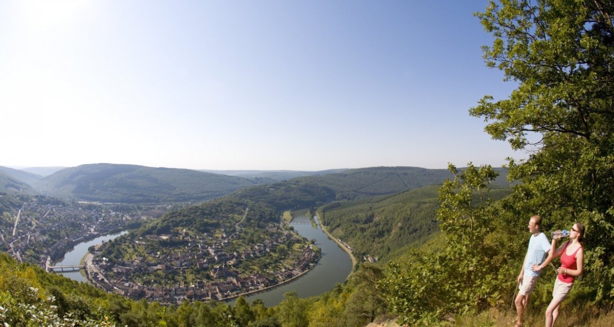 Vue panoramique boucle de meuse