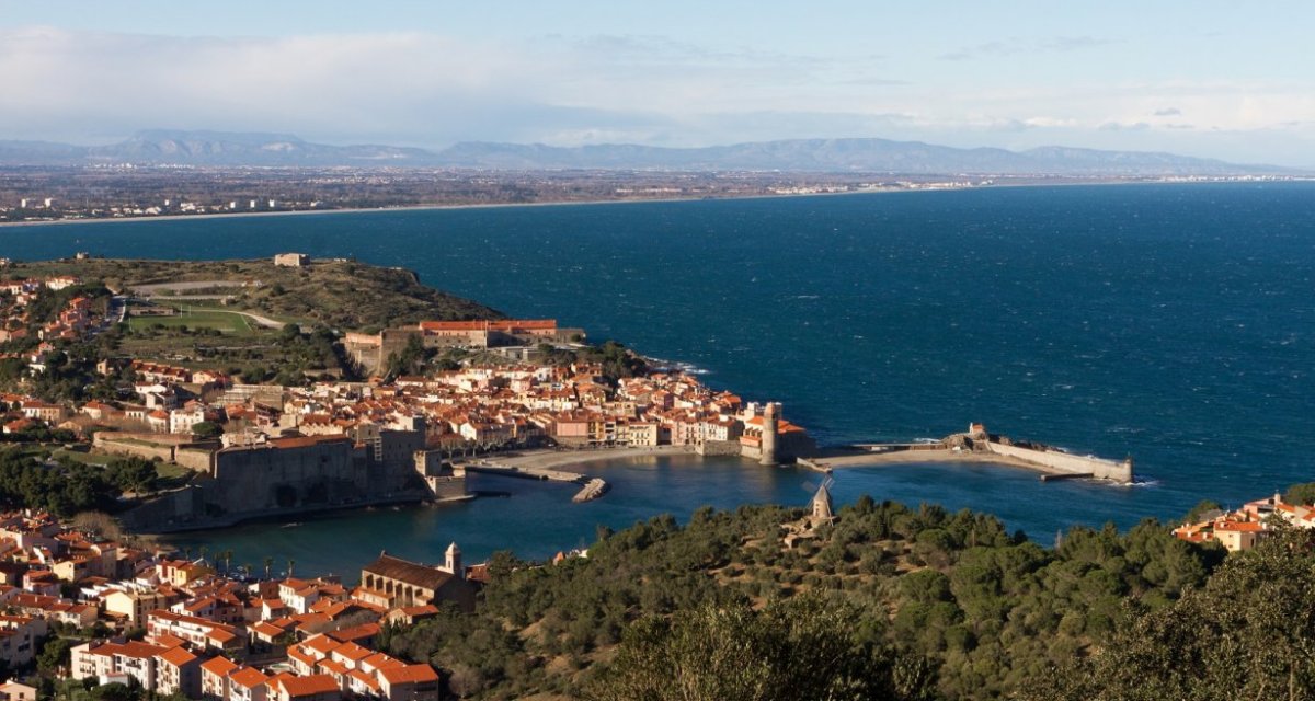 Collioure vue du fort saint elme