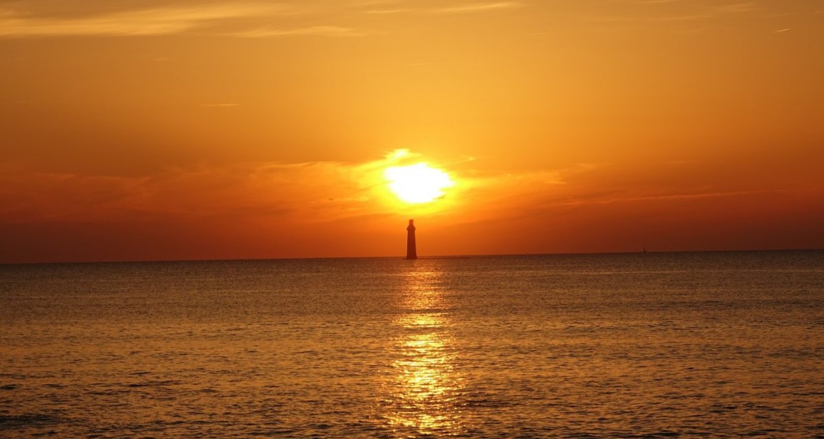 Coucher de soleil vendée phare