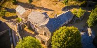 Ferme Caussenarde d'Autrefois - vue du ciel