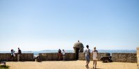 Vue des remparts de la Citadelle de Port-Louis