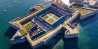 Vue aérienne de la Citadelle de Port-Louis