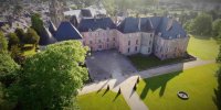 Chateau-parc de Meung - vue aérienne