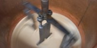 Notre Chaudron en cuivre, en pleine cuisson du Nougat (capacité de 130kg)