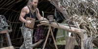 Valentin, le feuillardier, en démonstration (juillet / août)