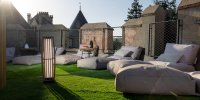 Château de Couches, Le rooftop, Saône et Loire, Bourgogne. 