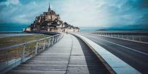 route mont saint michel manche