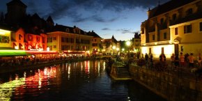 réverbération lumières nuit savoie