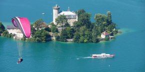parapente tracté bateau savoie haute-savoie