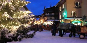 Ambiance village hiver haute-savoie