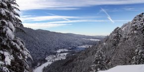 Vue nature enneigée