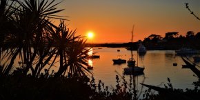 Coucher de soleil port finistère