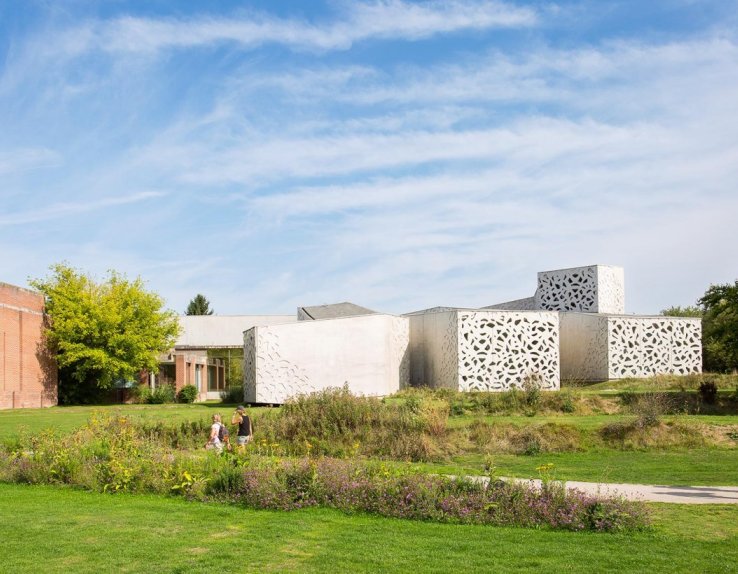 Vue extérieure du LaM, Villeneuve d’Ascq. © N. Dewitte/ LaM